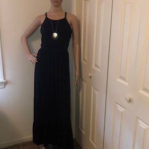 Black maxi dress